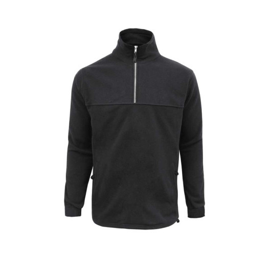 Mens Half Zip Winter Fleeces Black Image